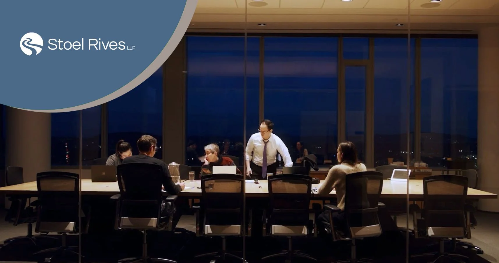 With Gratitude Cover - Conference Room at Night