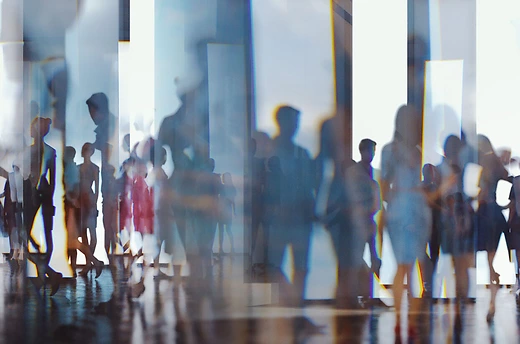 Abstract image of people